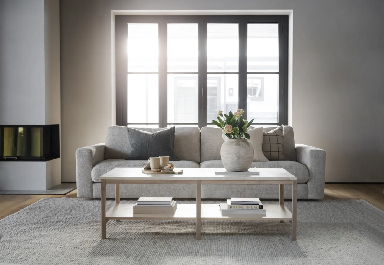 3-seters sofa 'Duncan' - Lys grå