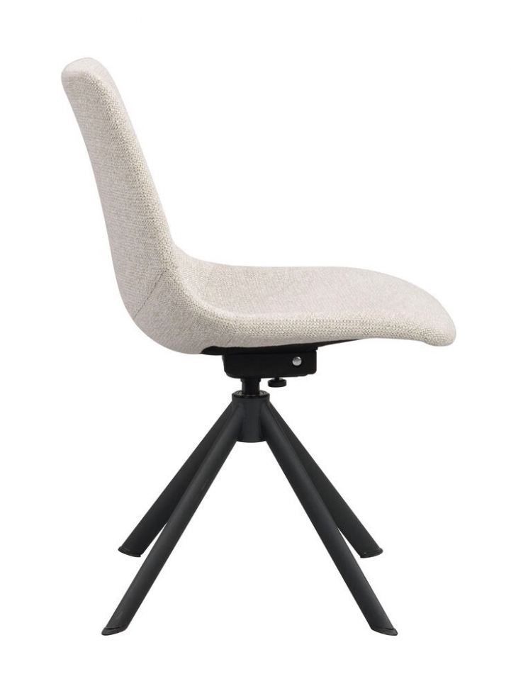 Stol 'Dunmore' - Lys beige/svart