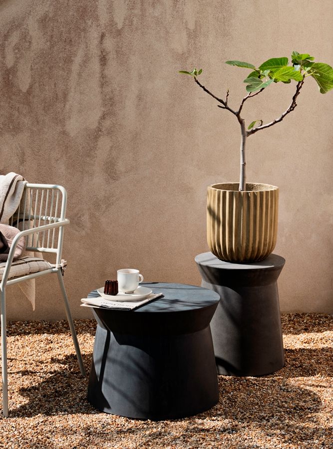 Sidebord 'Fiber' - Grå