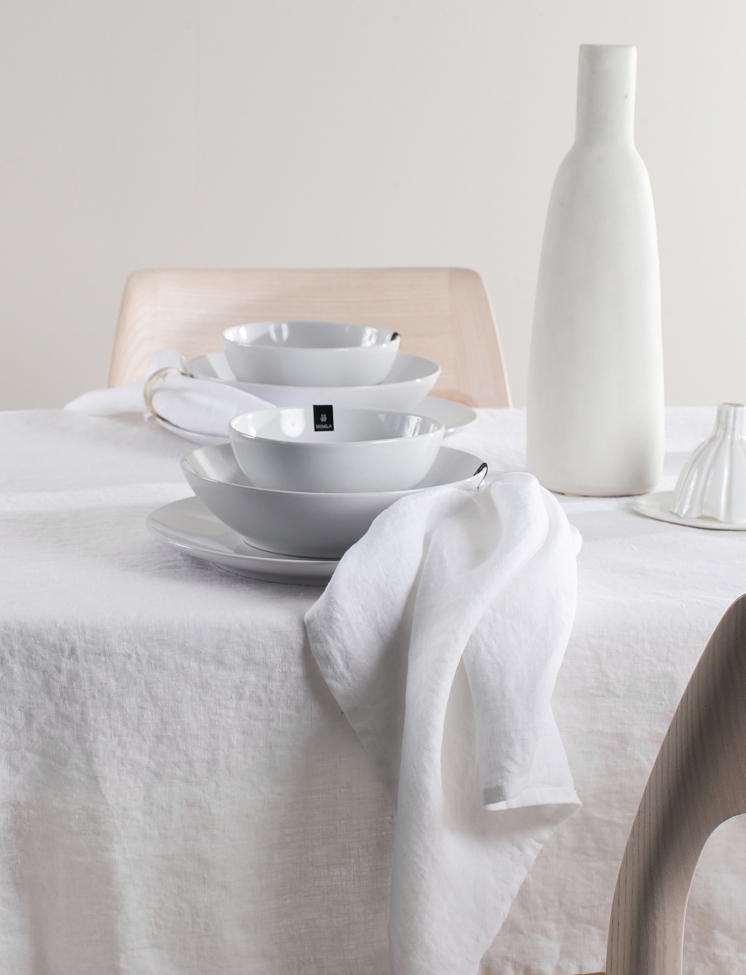 4-pakning Serviett 'Sunshine' 45x45 - Hvit