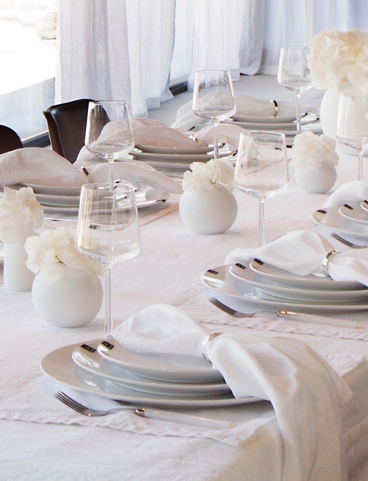 4-pakning Serviett 'Sunshine' 45x45 - Hvit