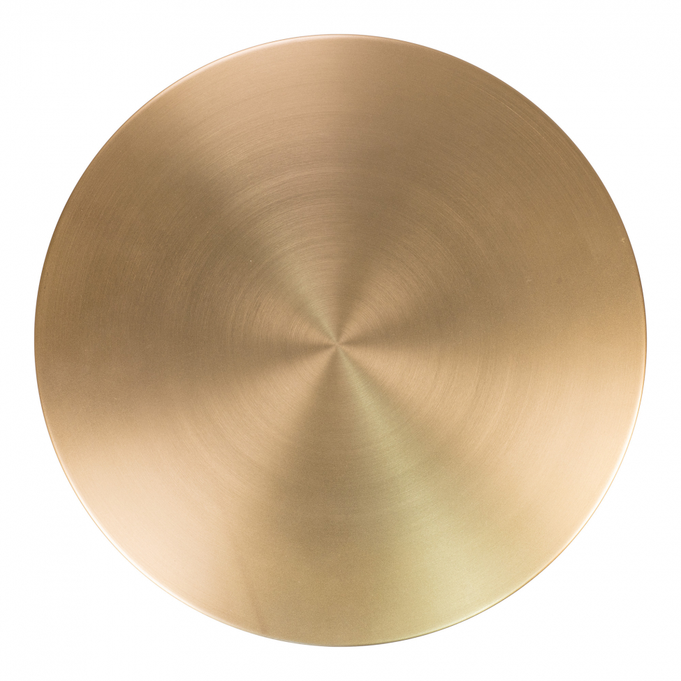 Sidebord 'Lecco' Rundt 51cm - Marmor/Messing