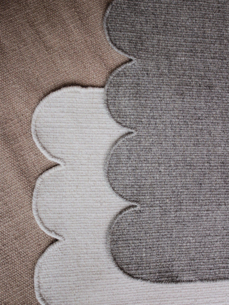 Ullteppe 'Fia' 70x140cm - Offwhite