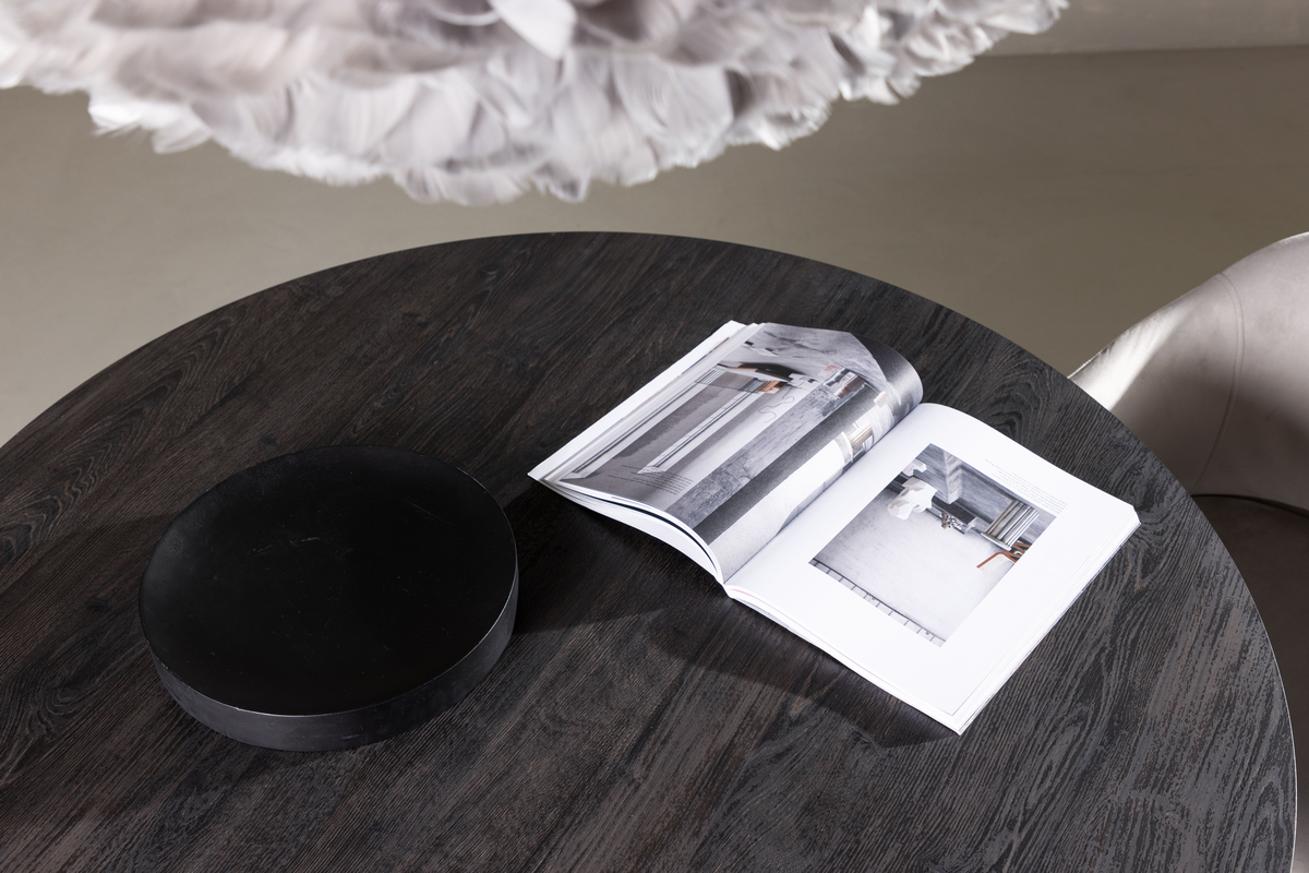 Spisebord 'Lisa' Rundt 120cm - Svart