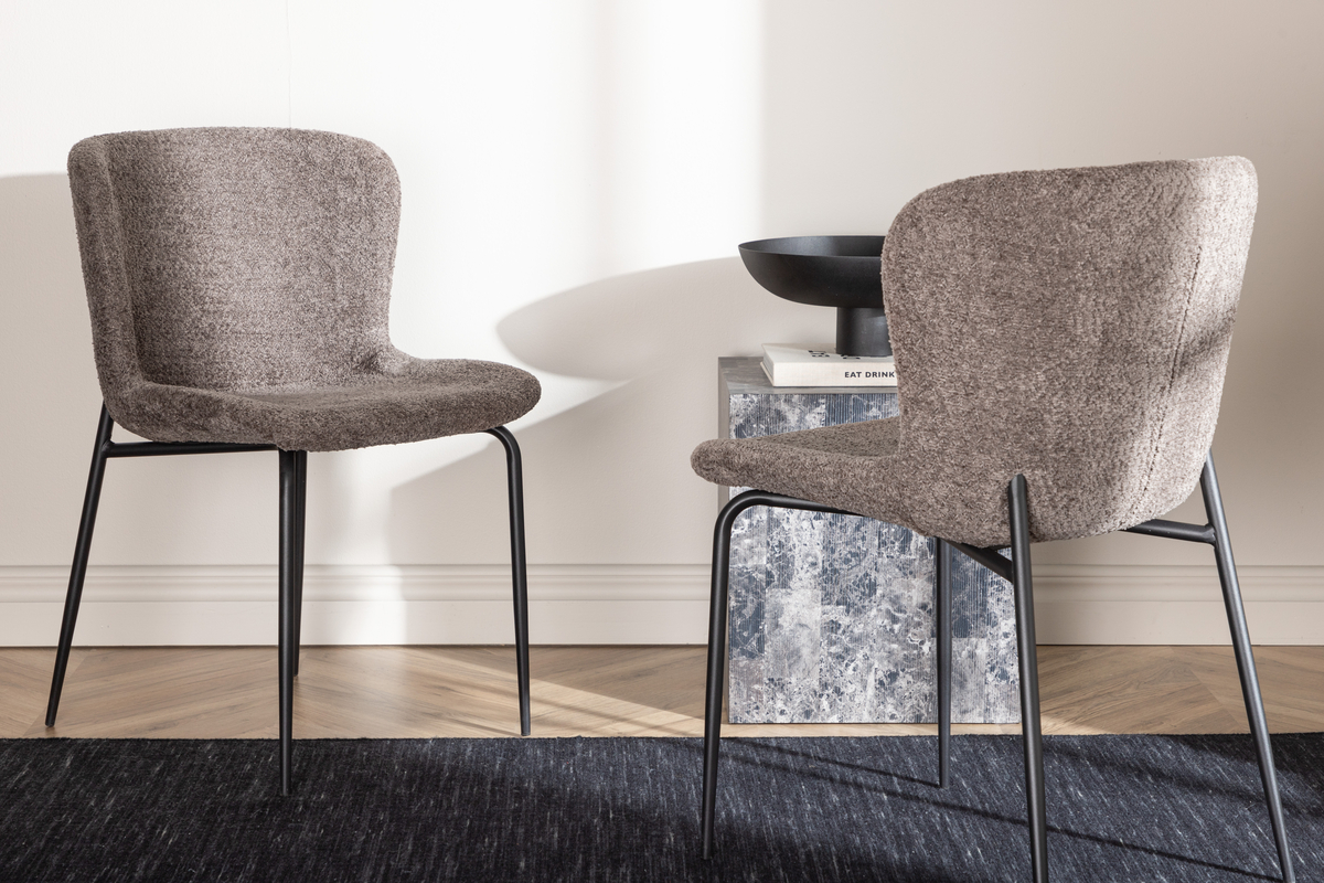 Stol 'Eresfjord' - Mørkegrå/Svart