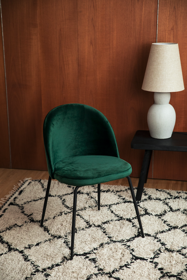 Stol 'Romee' - Grønn/Svart