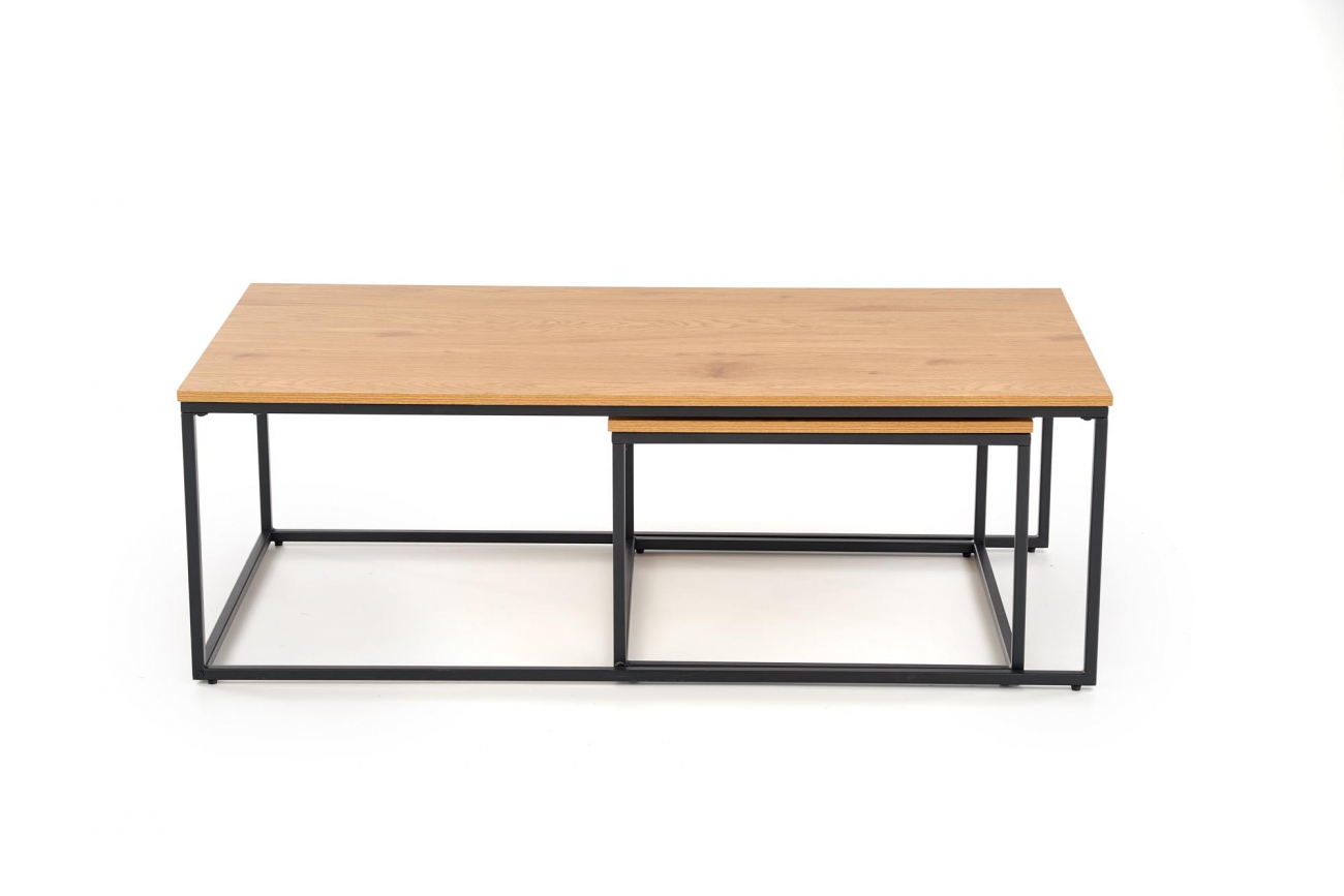 Salongbord 'Hejde' - Eik/Svart