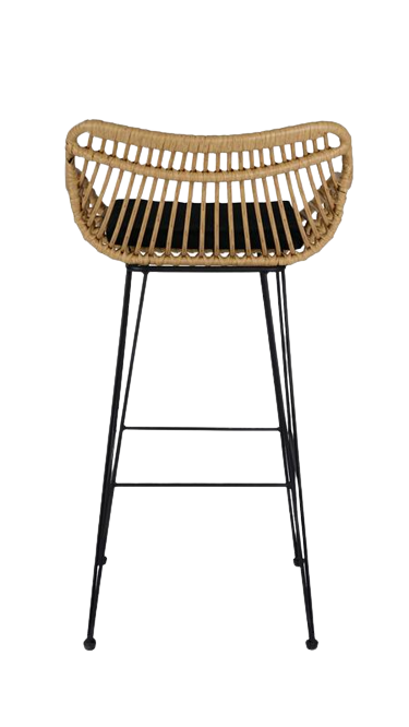 Barstol 'Parga' - Naturlig/Svart