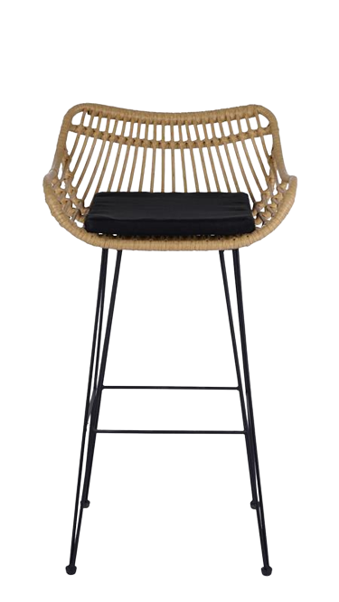 Barstol 'Parga' - Naturlig/Svart