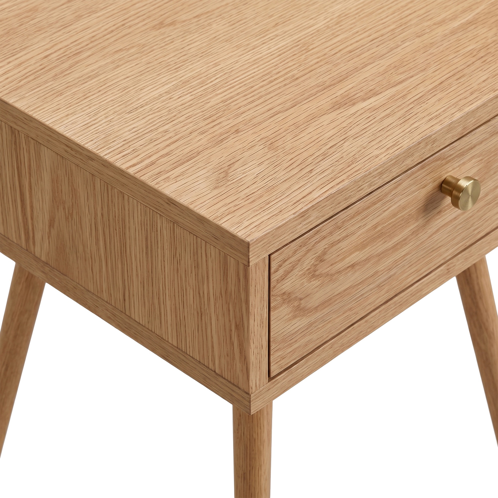 Nattbord 'Prime' - Eik/Messing