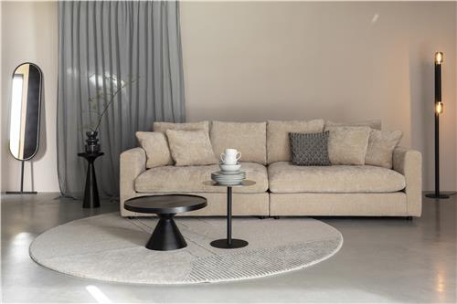 Soffbord/Sidobord 'Floss' Rundt 60cm - Svart