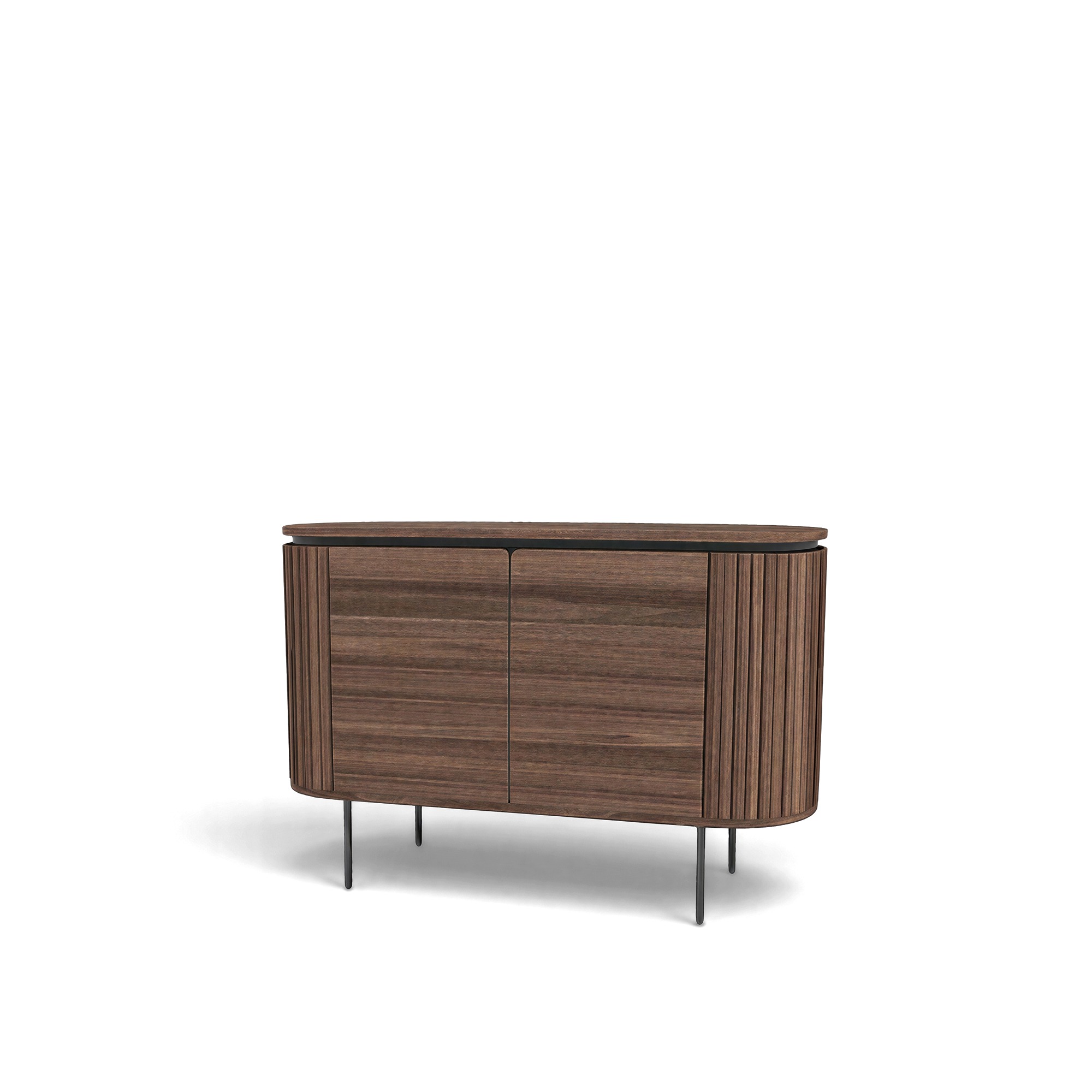 Sideboard 'Kärra' - Valnøtt/Sort