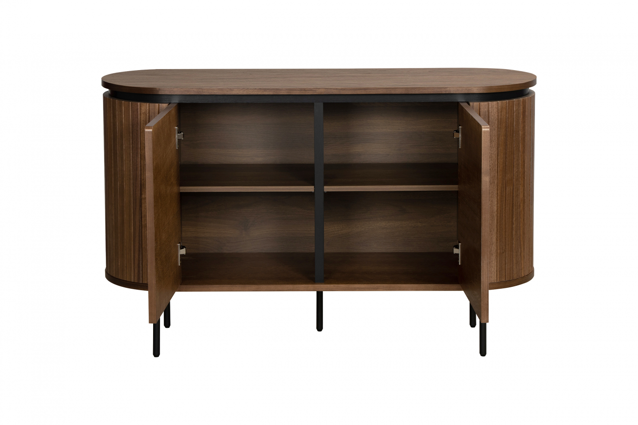 Sideboard 'Kärra' - Valnøtt/Sort