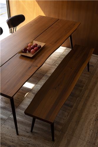 Benk 'Alagon' 160x40cm - Brun