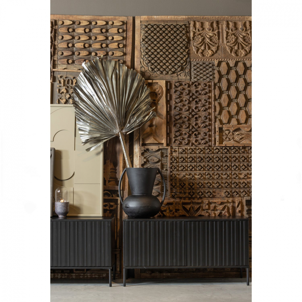 TV-stativ 'New Gravure' 150 cm - Sort/Sort