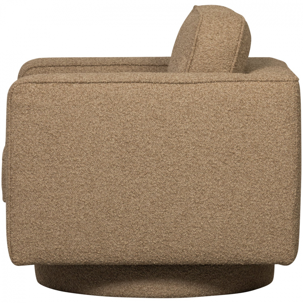 Dreibar lenestol 'Lazy' - Brun bouclé