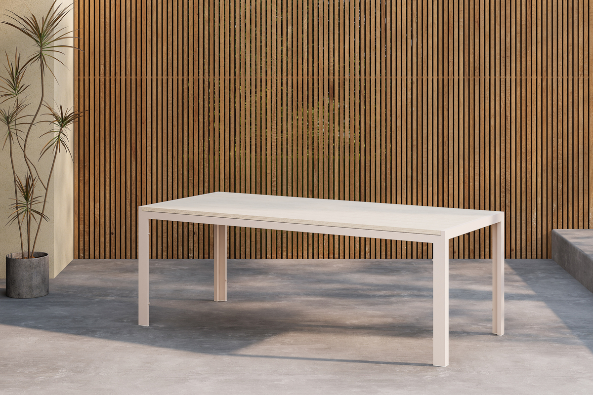 Hagebord 'Noto' 205x90cm - Beige