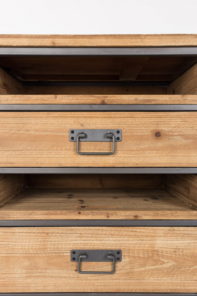 Sidebord 'Damian' - Svart/Naturlig