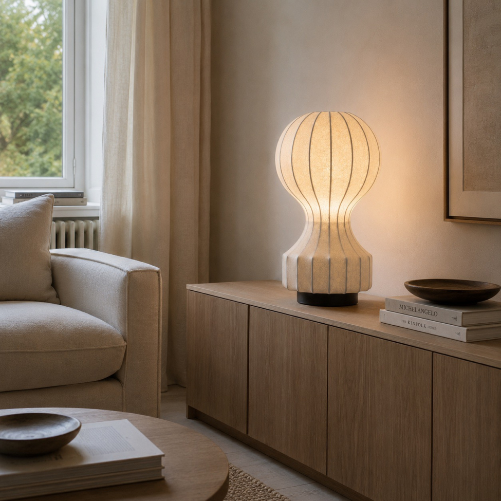 Lampe 'Senigallia' L - Hvit/Svart