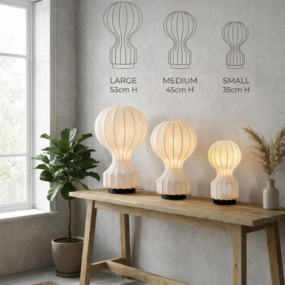 Lampe 'Senigallia' L - Hvit/Svart