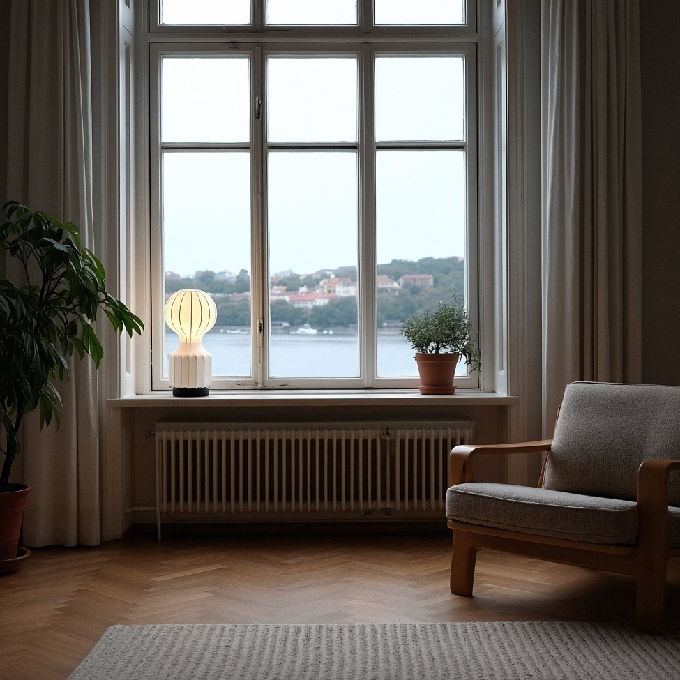 Lampe 'Senigallia' S - Hvit/Svart