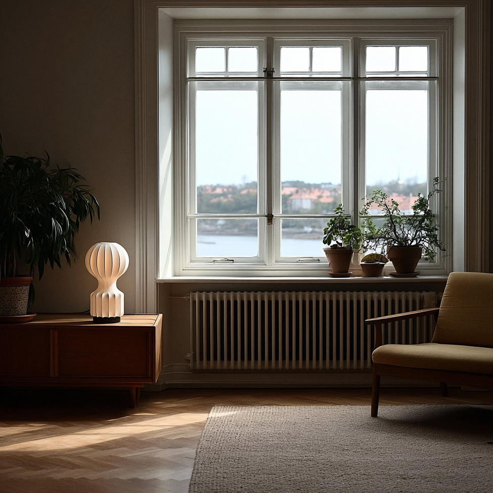 Lampe 'Senigallia' S - Hvit/Svart