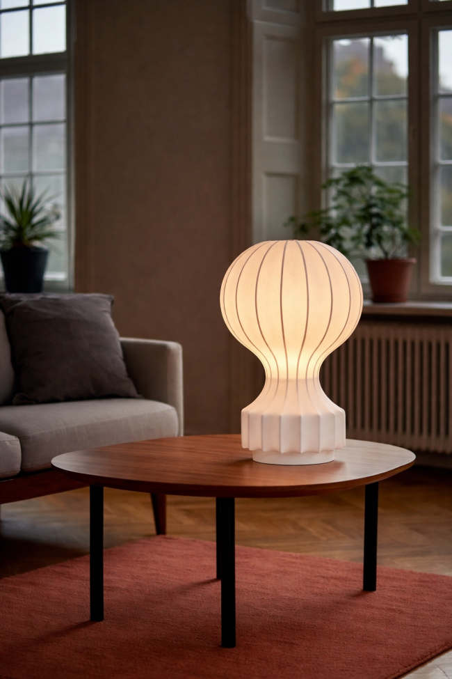 Lampe 'Senigallia' L - Hvit/Hvit