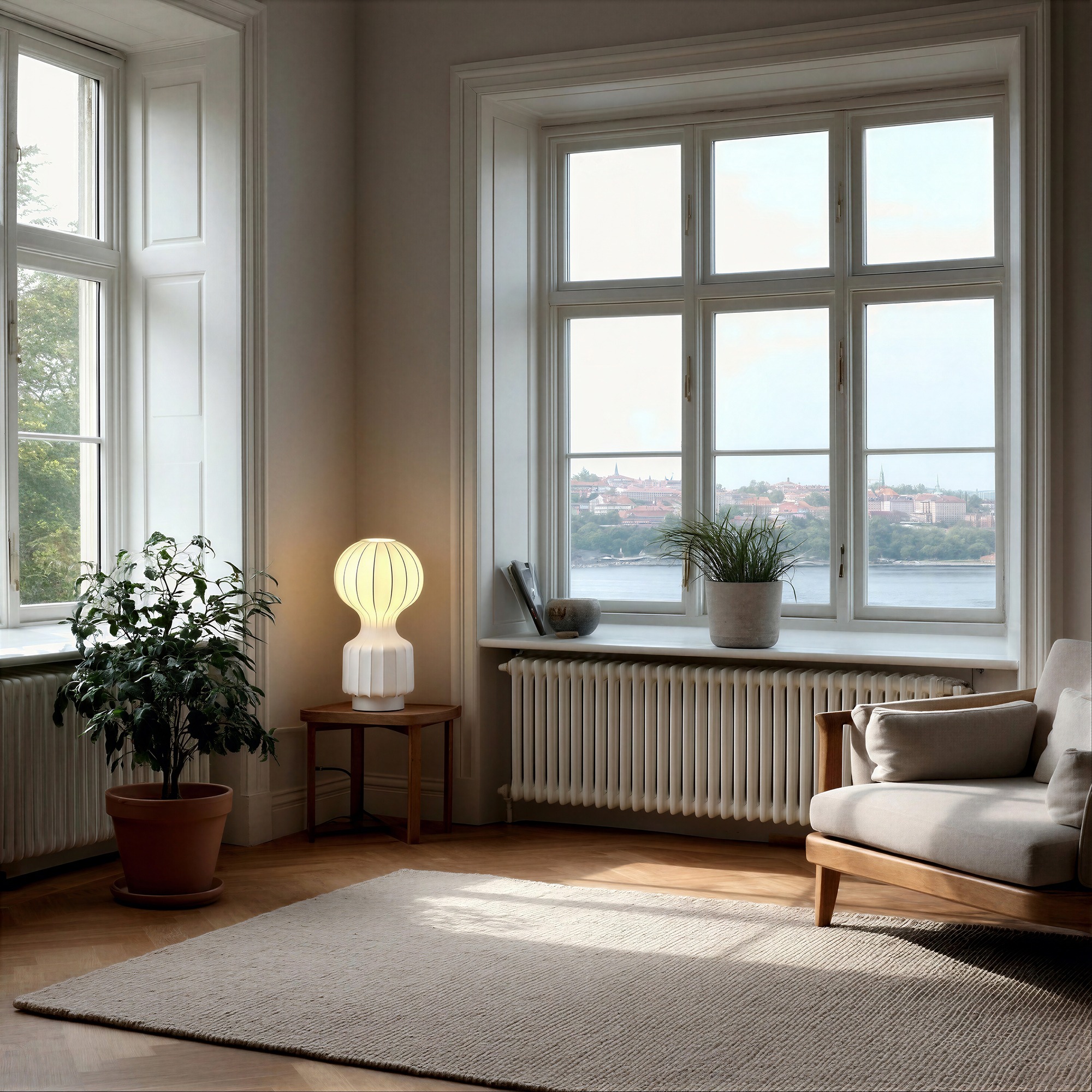 Lampe 'Senigallia' S - Hvit/Hvit