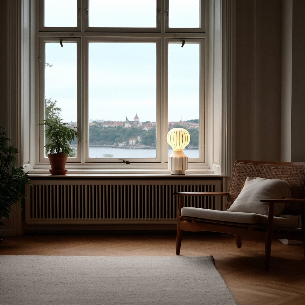 Lampe 'Senigallia' S - Hvit/Hvit