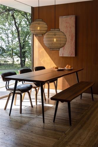 Taklampe Rund 'Ming 45' - Hvit