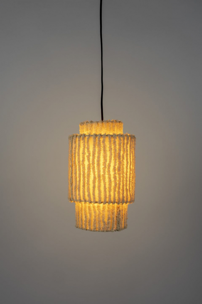 Taklampe 'Arjun' Tall - Beige