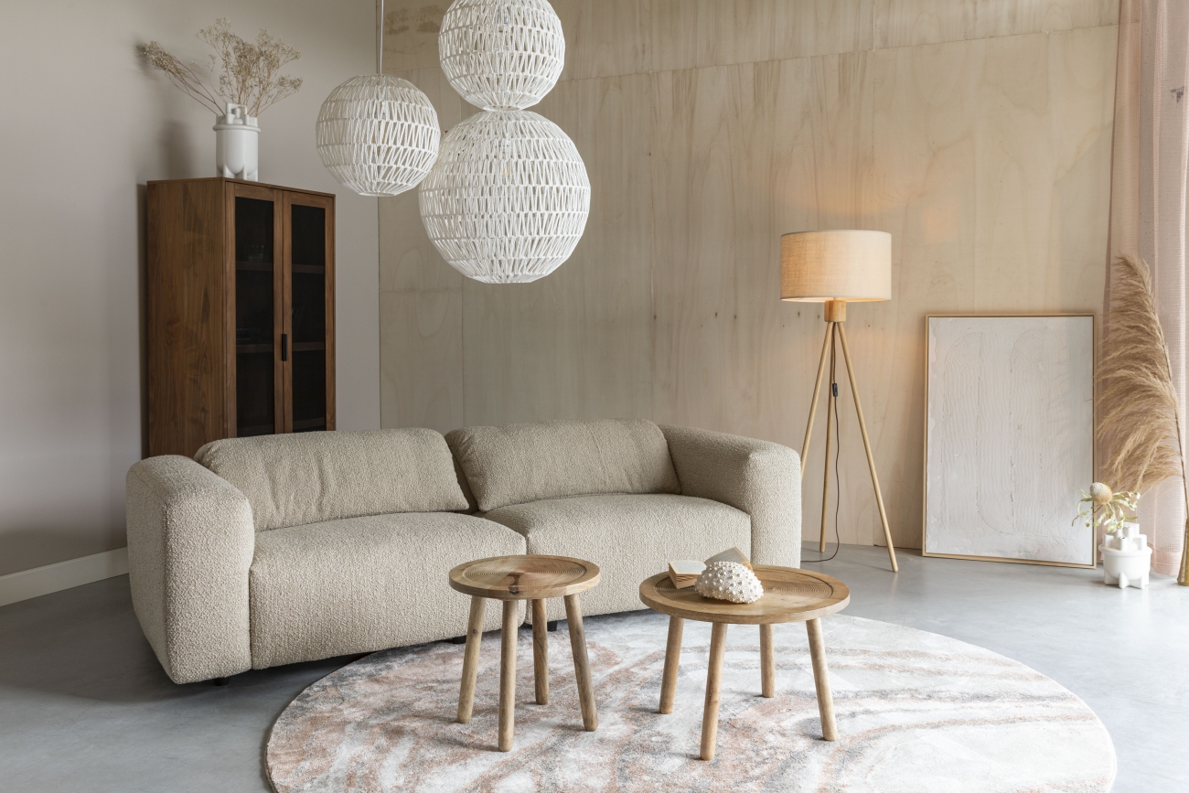 Teppe 'Solar' 240cm - Grå/Brun