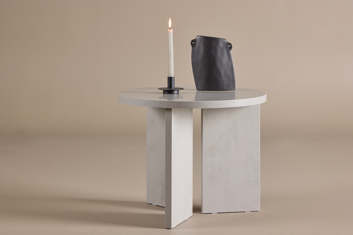 Sofabord 'Stjärnvik' Rundt 55cm - Grå