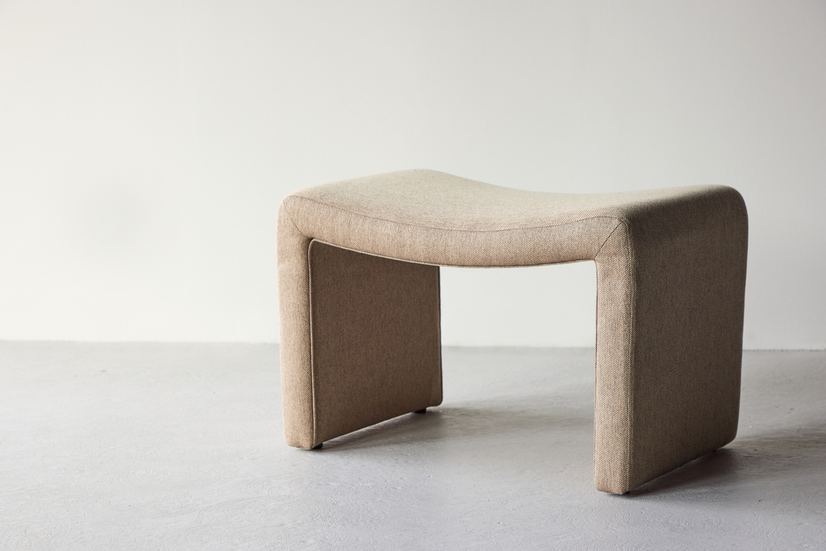 Fotskammel 'Nora' - Brun