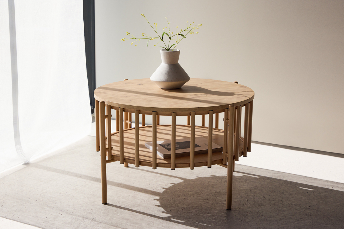 Sofabord 'Runvik' Rundt 80cm - Natur