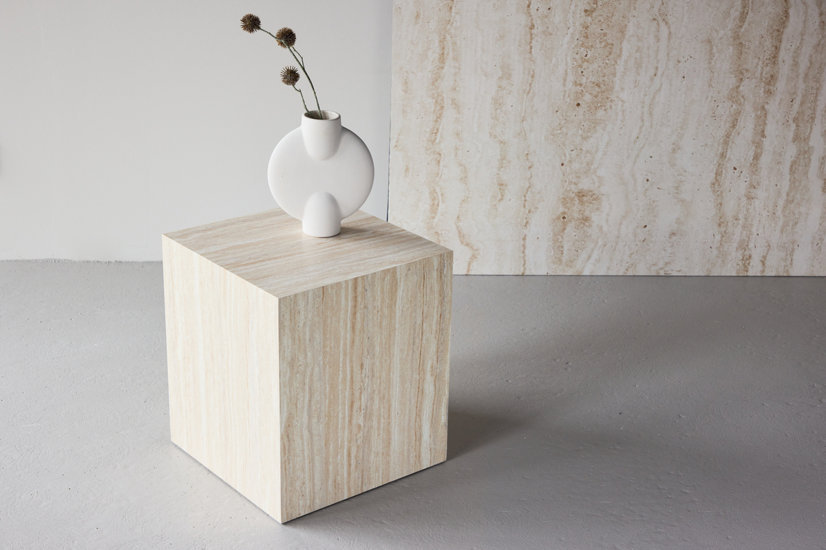 Salongbord 'Myrsjö' 40x40cm - Beige