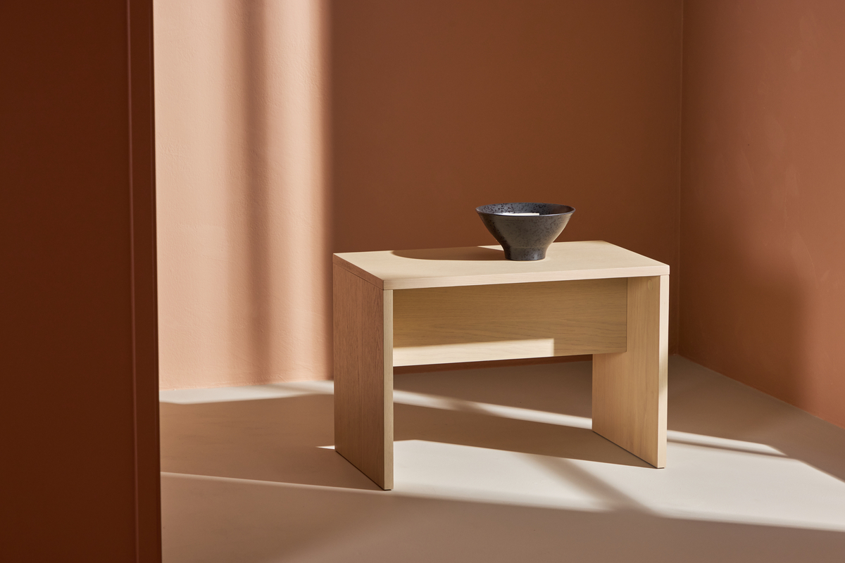 Salongbord 'Juni' 58x35cm - Hvitpigmentert