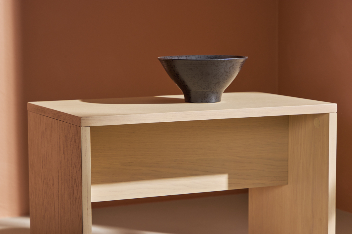 Salongbord 'Juni' 58x35cm - Hvitpigmentert