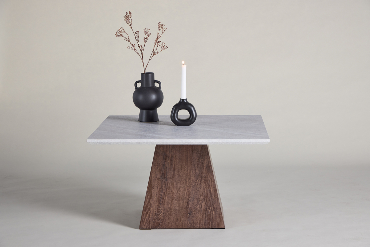 Sofabord 'Ljusnäs' 80x80cm - Lys grå