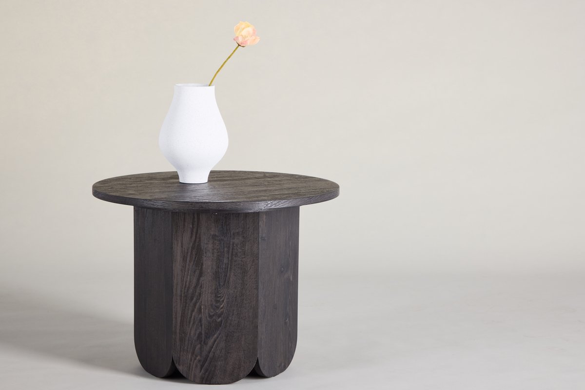 Sofabord 'Björkvik' Rundt 60cm - Svart