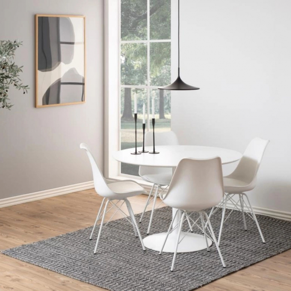 Stol 'Eris' - Hvit/Grå