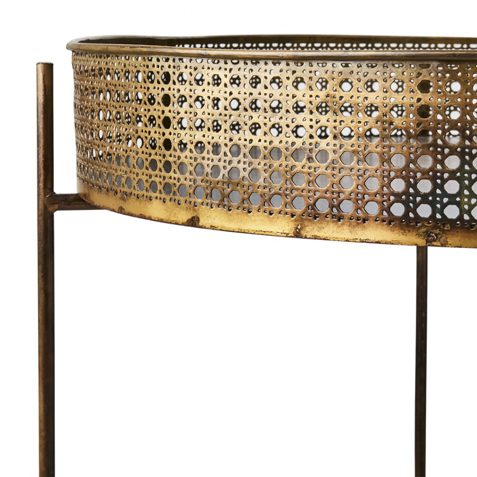 Sidebord 'Thomas L' - Messing/jern