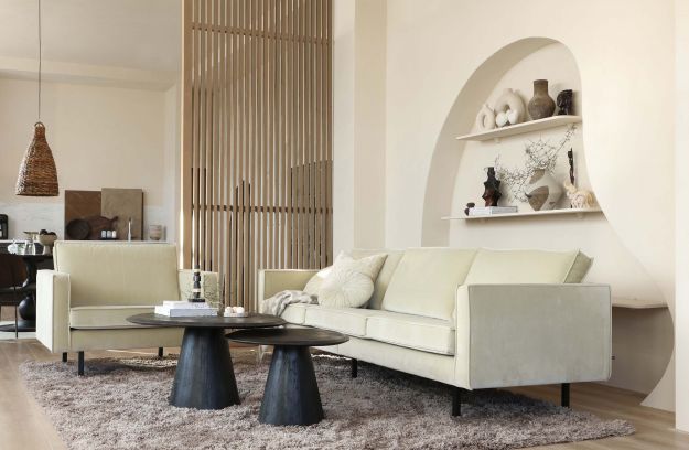 Salongbord 'Posture' Rundt 70cm - Svart