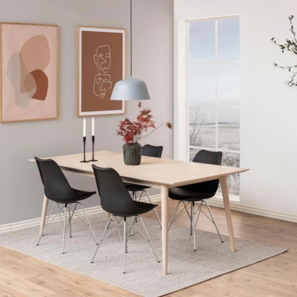 Stol 'Eris' - Svart/Sølv