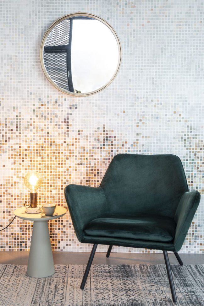 Speil 'Matz' - Rund antikk