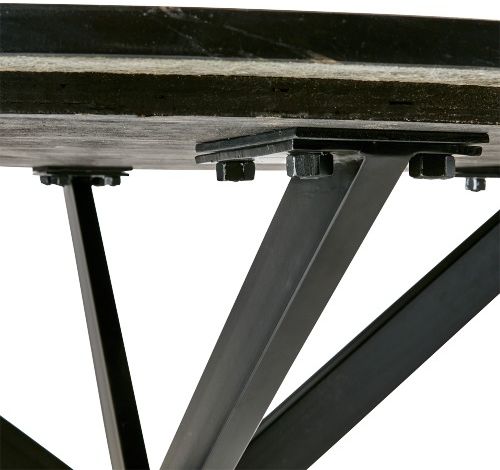 Bord 'Milan' Rundt 120cm - Svart