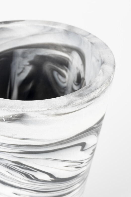 Vase 'Conic' - Svart/Hvit S