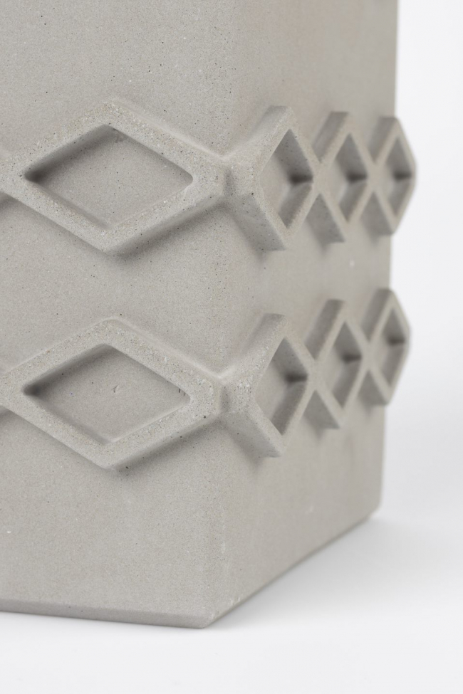 Vase 'Graphic Square' - Grå