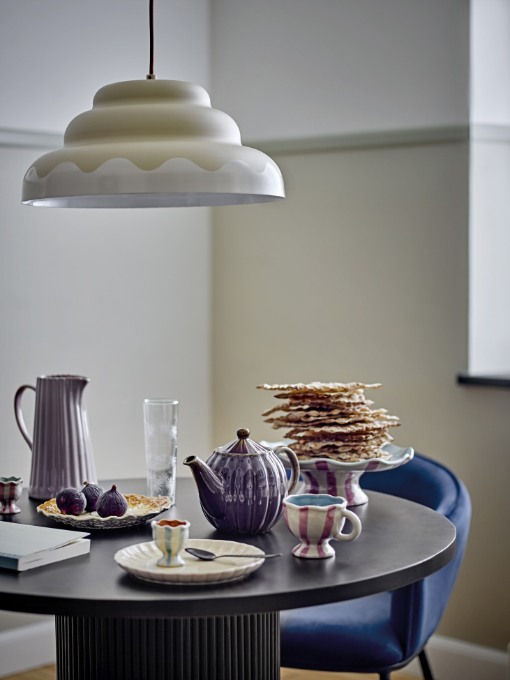 Taklampe 'Lacya' 40cm Rund - Naturlig