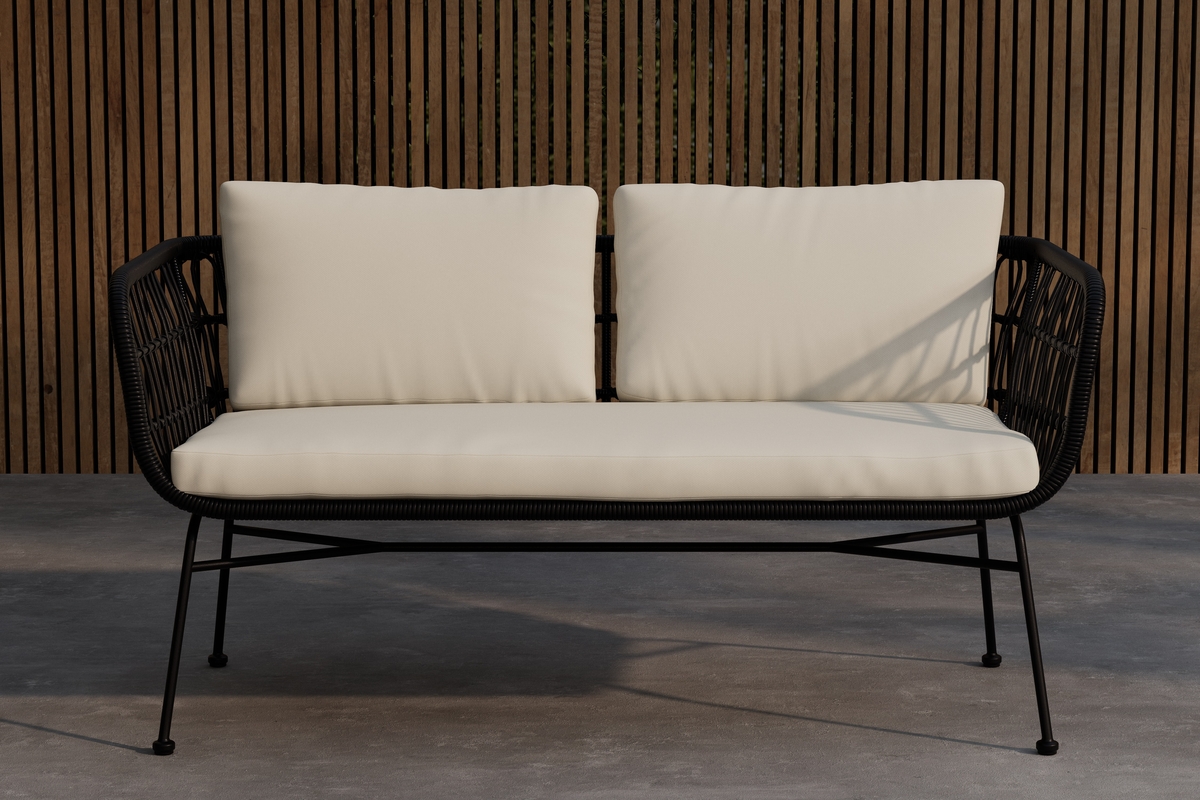 Sofa 'Isola' - Svart/beige